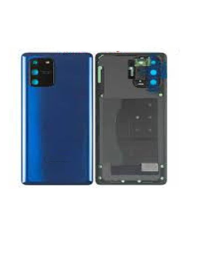 Back Glass Panel for Samsung Galaxy S10 Lite Blue with Camera Lens Module and Self Adhesive Tape - EGFix Back Glass Panel for Samsung Galaxy S10 Lite Blue with Camera Lens Module and Self Adhesive Tape - EGFix